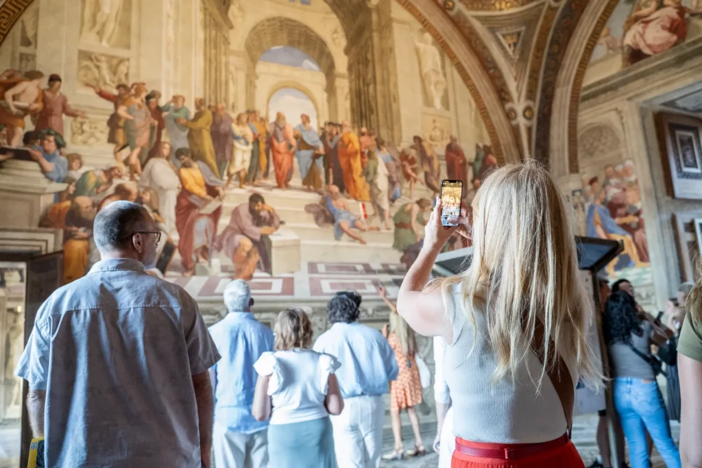 Raphael Rooms at the Vatican Museums during the guided tour