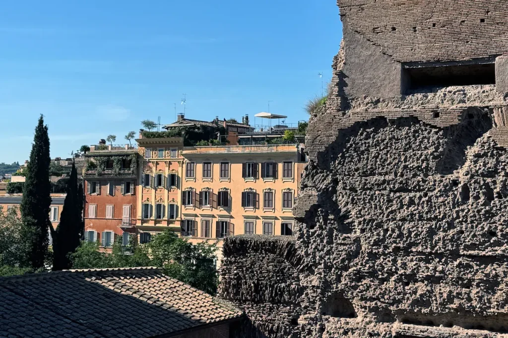 View of the Roman Forum area during the Colosseum guided tour